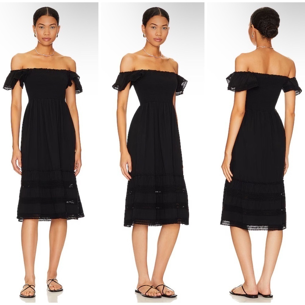Bobi Double Duty Strap Dress in Black Size M